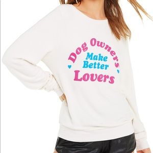 Wildfox Better Lovers Baggy Beach Jumper